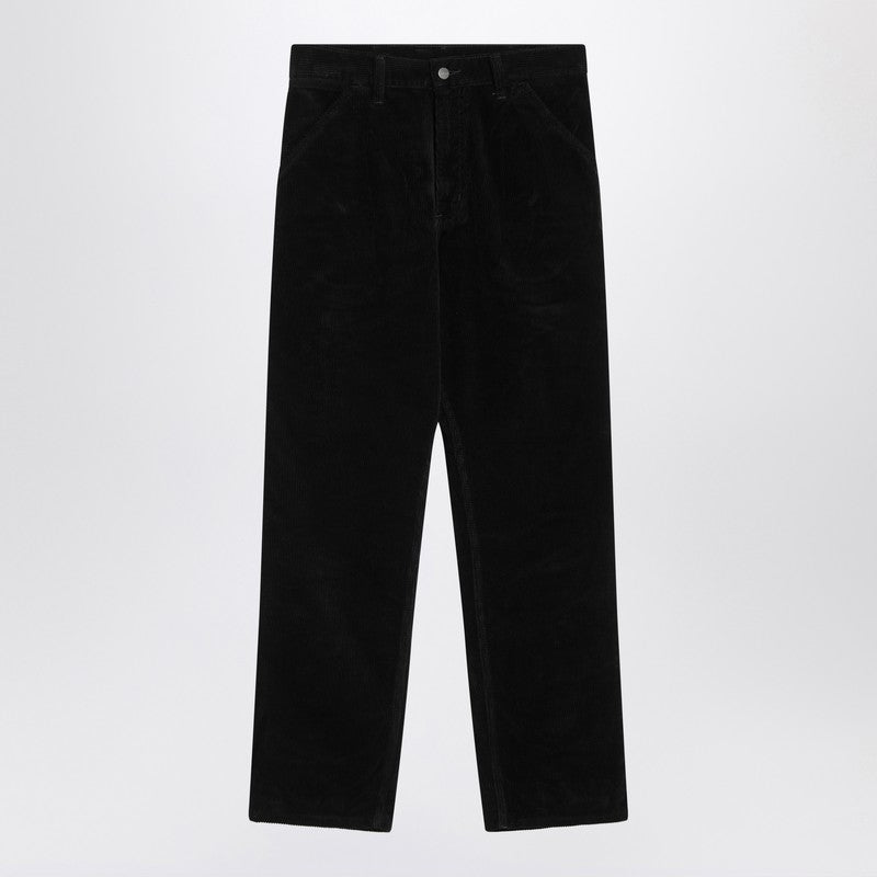 Black Velvet Single Knee Pants