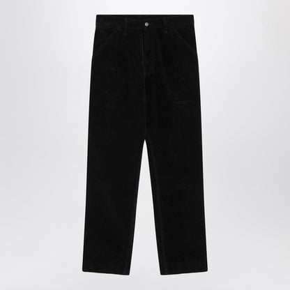 Black Velvet Single Knee Pants