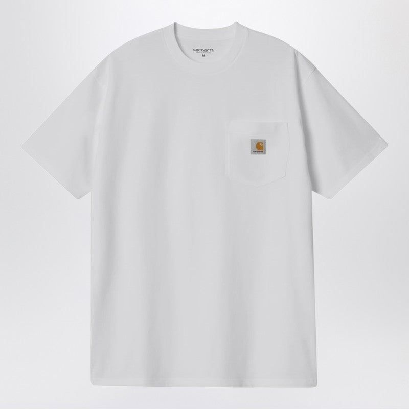 Beyaz S/S Cepli Tişört