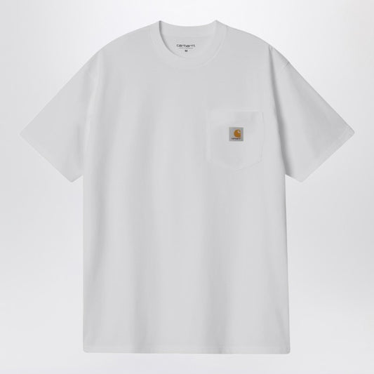 Beyaz S/S Cepli Tişört