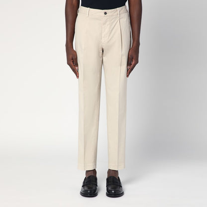 Ivory Cotton Trousers