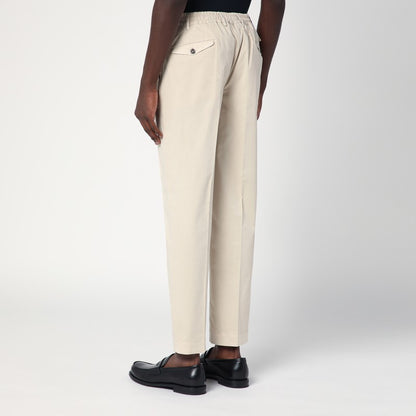 Ivory Cotton Trousers