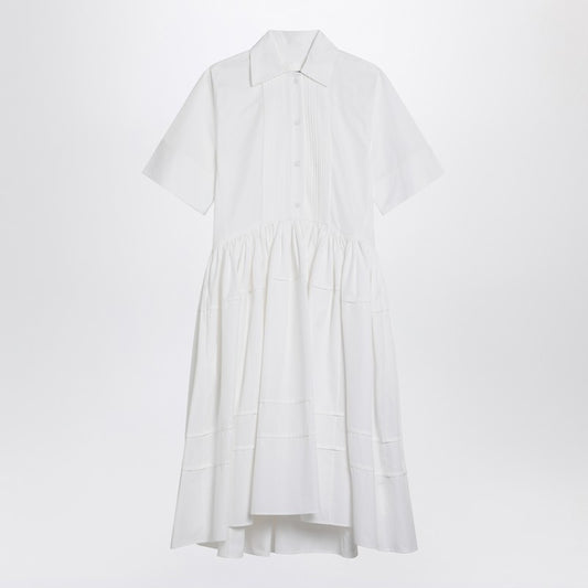 White Cotton Chemisier Dress