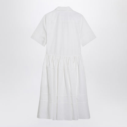 White Cotton Chemisier Dress