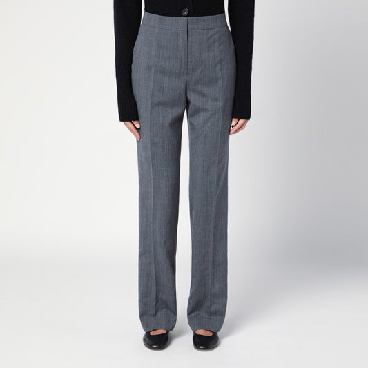 Grey Wool Trousers