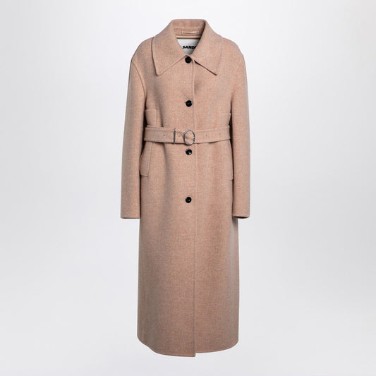 Pink Granite Wool Coat