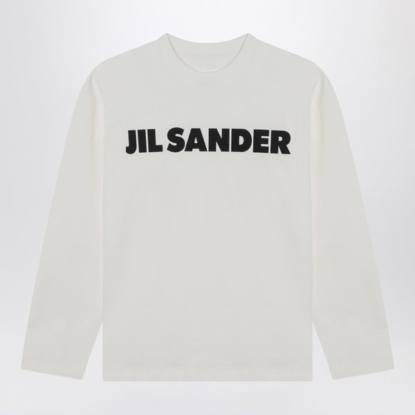 Tシャツ・カットソー Jil Sander CLASSIC TSHIRT LOGO LS (J22GC0136J45148 102) T-shirt con logo Uomo | Jil Sander Sito Ufficiale