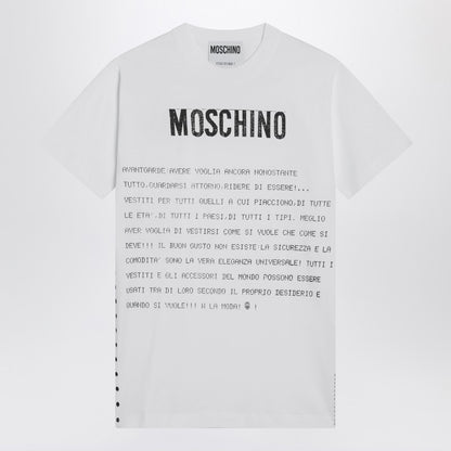 White Cotton T-shirt With Logo