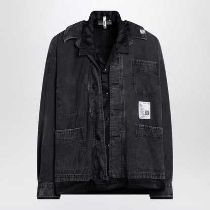 Black Double-layered Shirt Jacket
