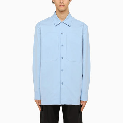 Light blue oversize shirt with pockets