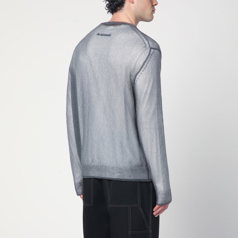 Grey Jumper With Layered Design