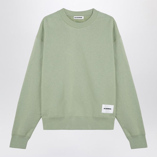 Black Cotton Crew-neck Sweatshirt