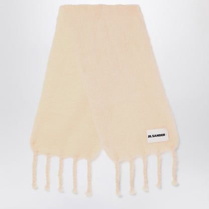 Pale Pink Mohair Blend Scarf