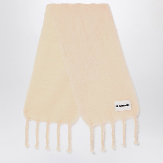 Pale Pink Mohair Blend Scarf
