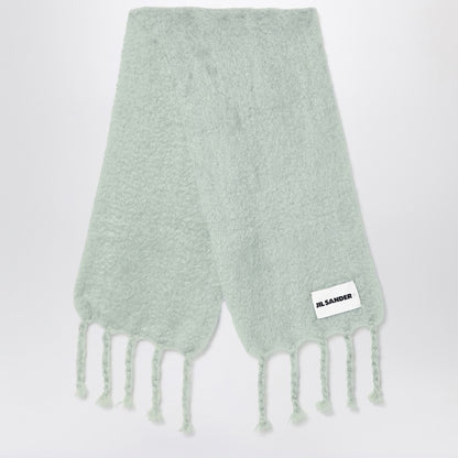 Pale Green Mohair Blend Scarf