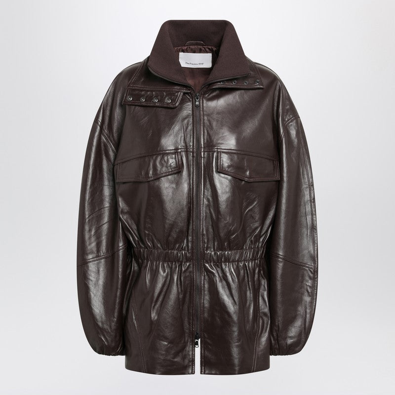 Plum Carnaby leather jacket