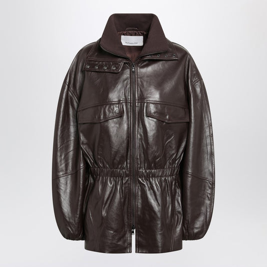 Plum Carnaby leather jacket