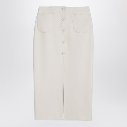 White Jagger Midi Skirt