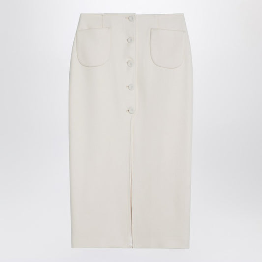 White Jagger Midi Skirt