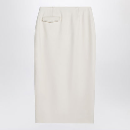 White Jagger Midi Skirt