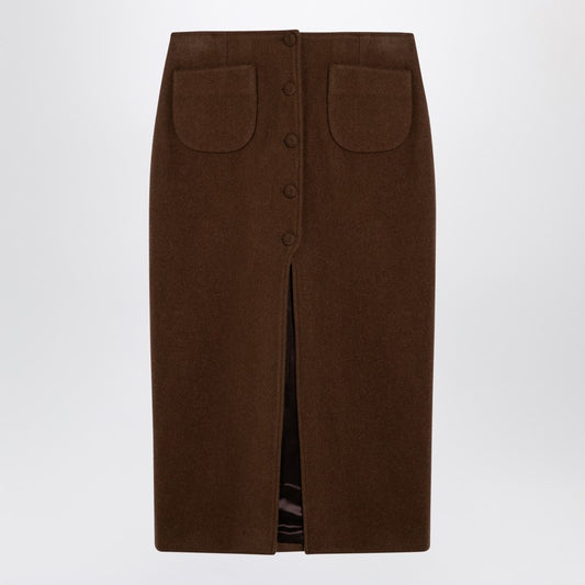 Brown Jagger Midi Skirt