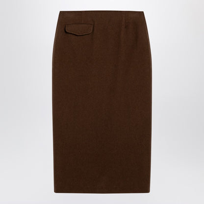 Brown Jagger Midi Skirt