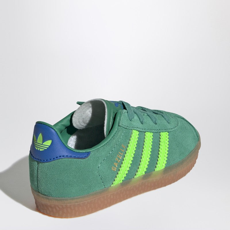 Green Gazelle Sneaker With Elastic Laces