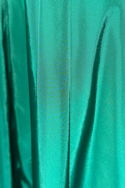 JAMIE TAFFETA AND CREPE LONG DRESS