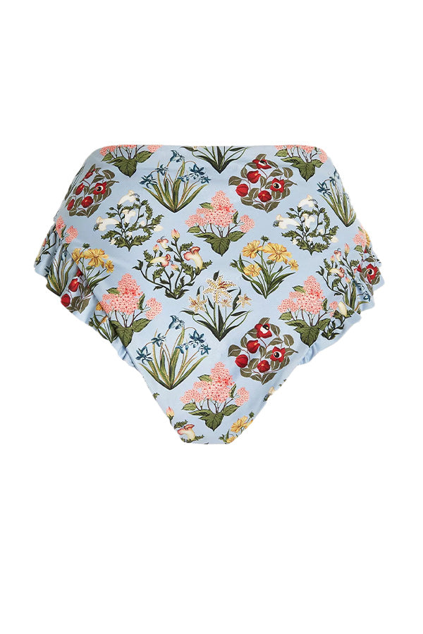 JENGIBRE RUFFLED FLORAL BIKINI BOTTOMS