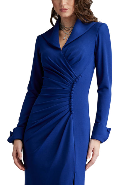 JERICO RUCHED FRENCH CUFF GOWN