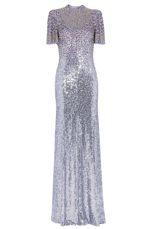 JOURDAIN SEQUIN-EMBELLISHED GOWN