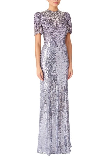 JOURDAIN SEQUIN-EMBELLISHED GOWN