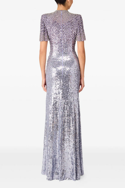 JOURDAIN SEQUIN-EMBELLISHED GOWN