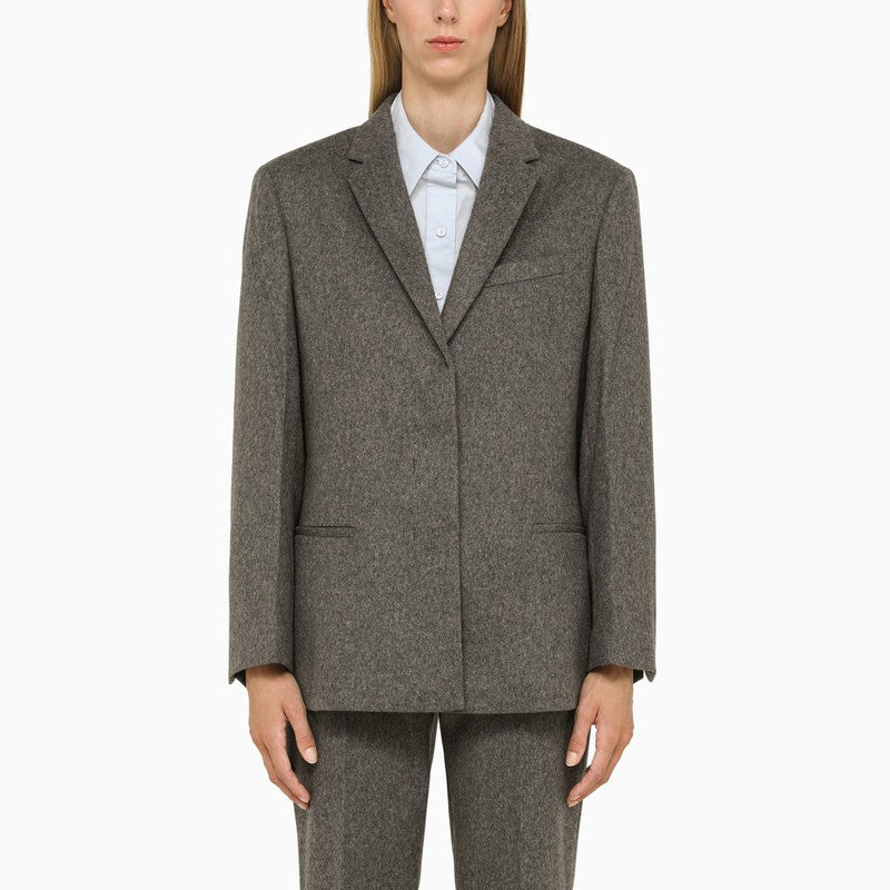 Grey Wool Tailored Jacket
