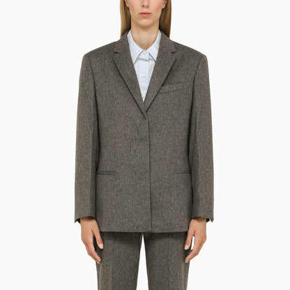 Grey Wool Tailored Jacket