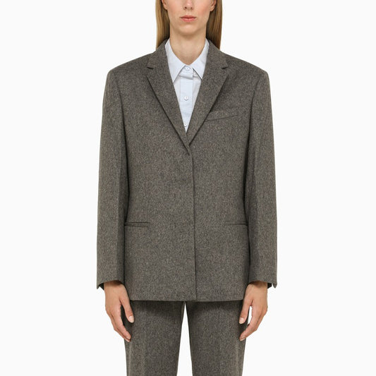 Grey Wool Tailored Jacket