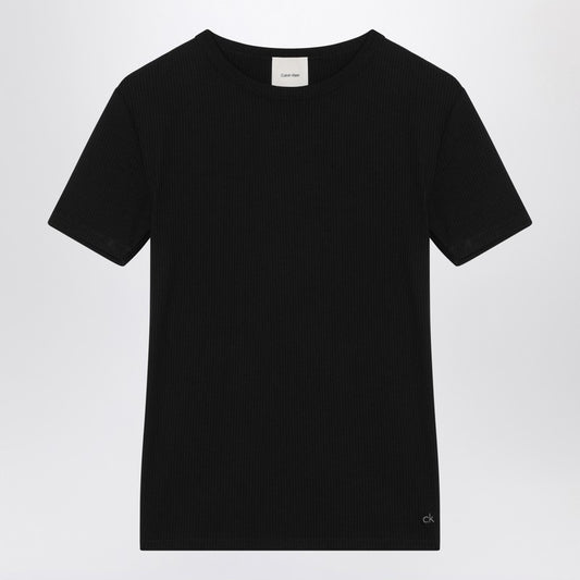 Black Ribbed T-shirt