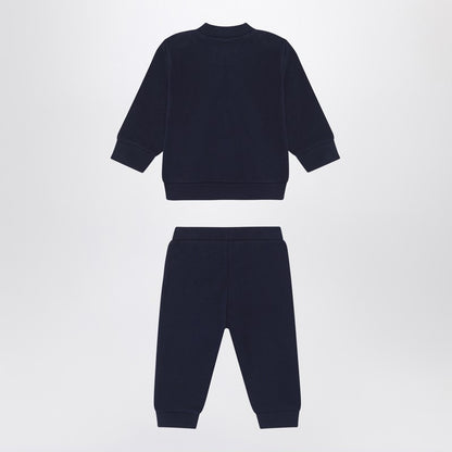Two-piece Navy Blue Tracksuit With Logo
