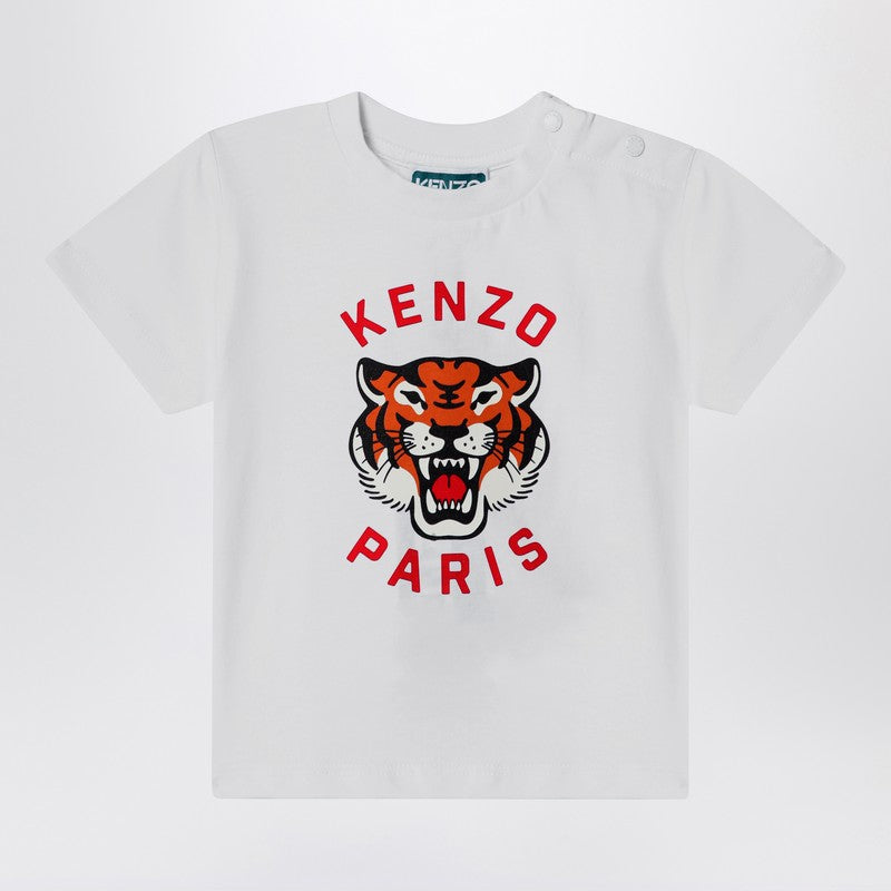 White T-shirt With Printed Logo
