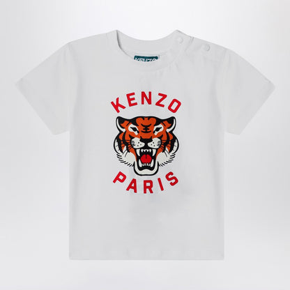 White T-shirt With Printed Logo