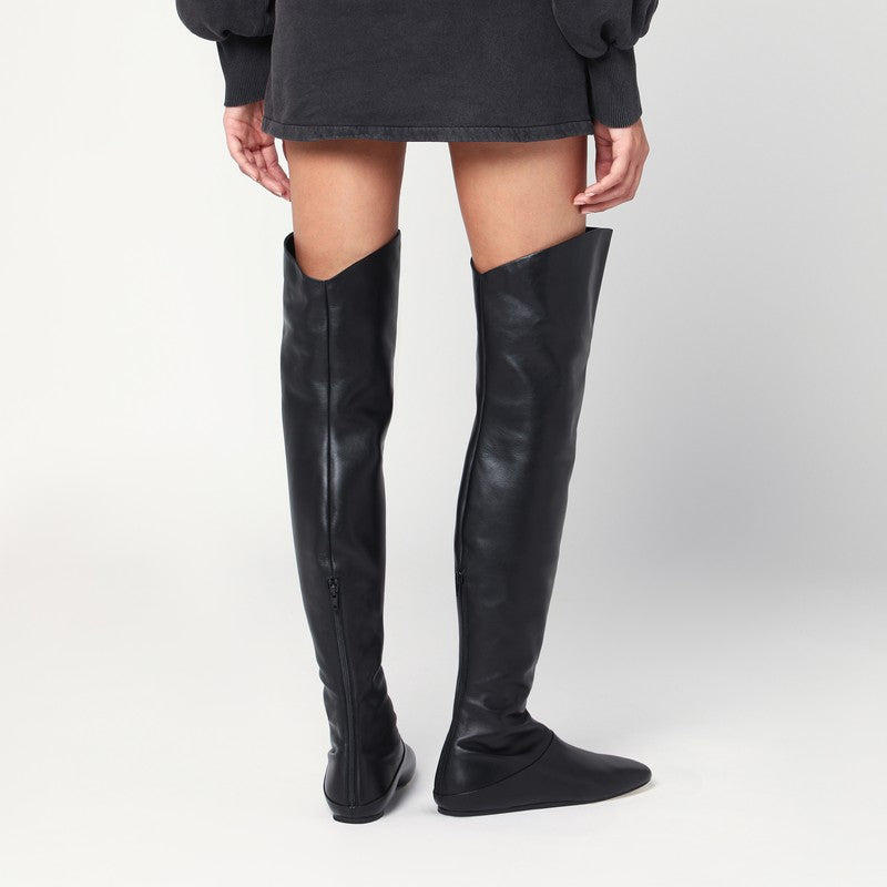 Black tall Luna boots