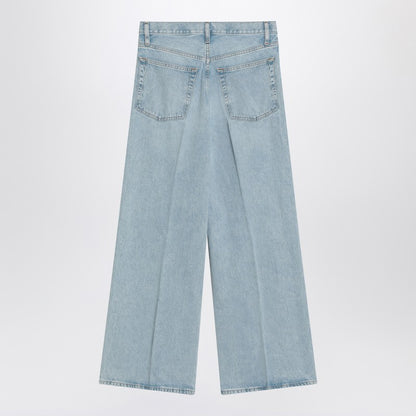 Low Baggy Wide Leg Jeans In Organic Denim