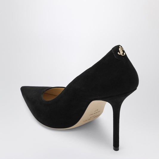 Love 100 pumps in black suede