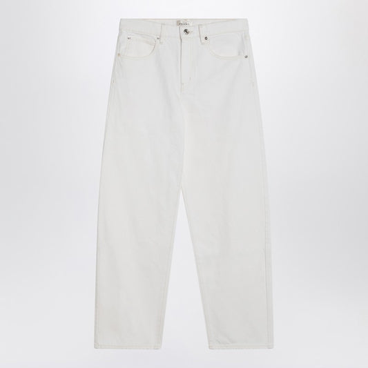 White Stiff Denim Jeans