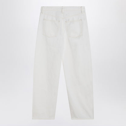 White Stiff Denim Jeans