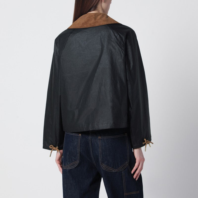 Marron jacket green in waxed cotton