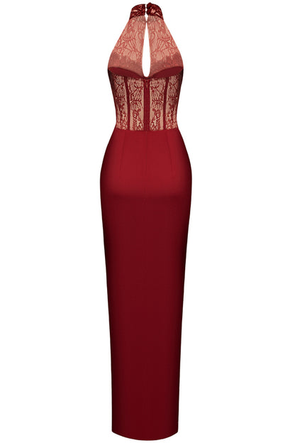 LACE & SATIN DRESS