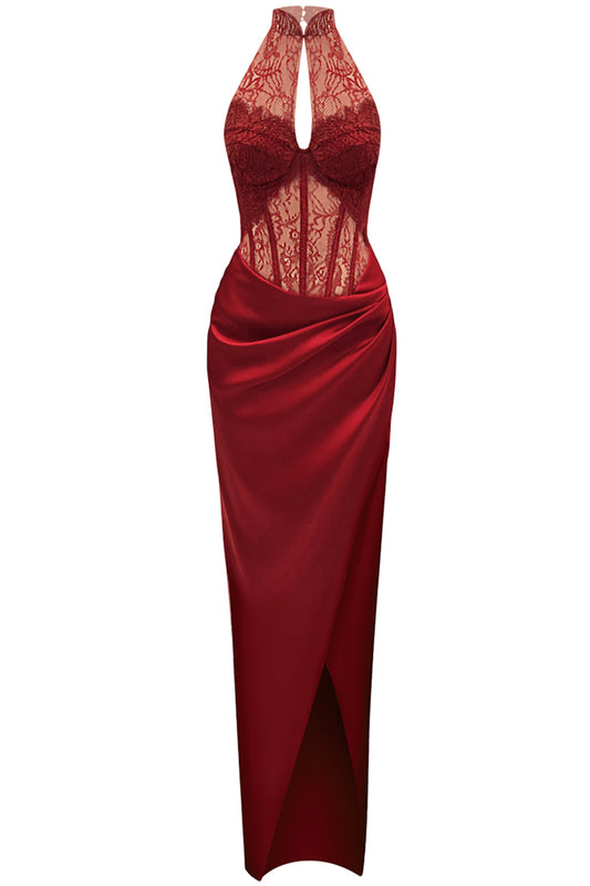 LACE & SATIN DRESS