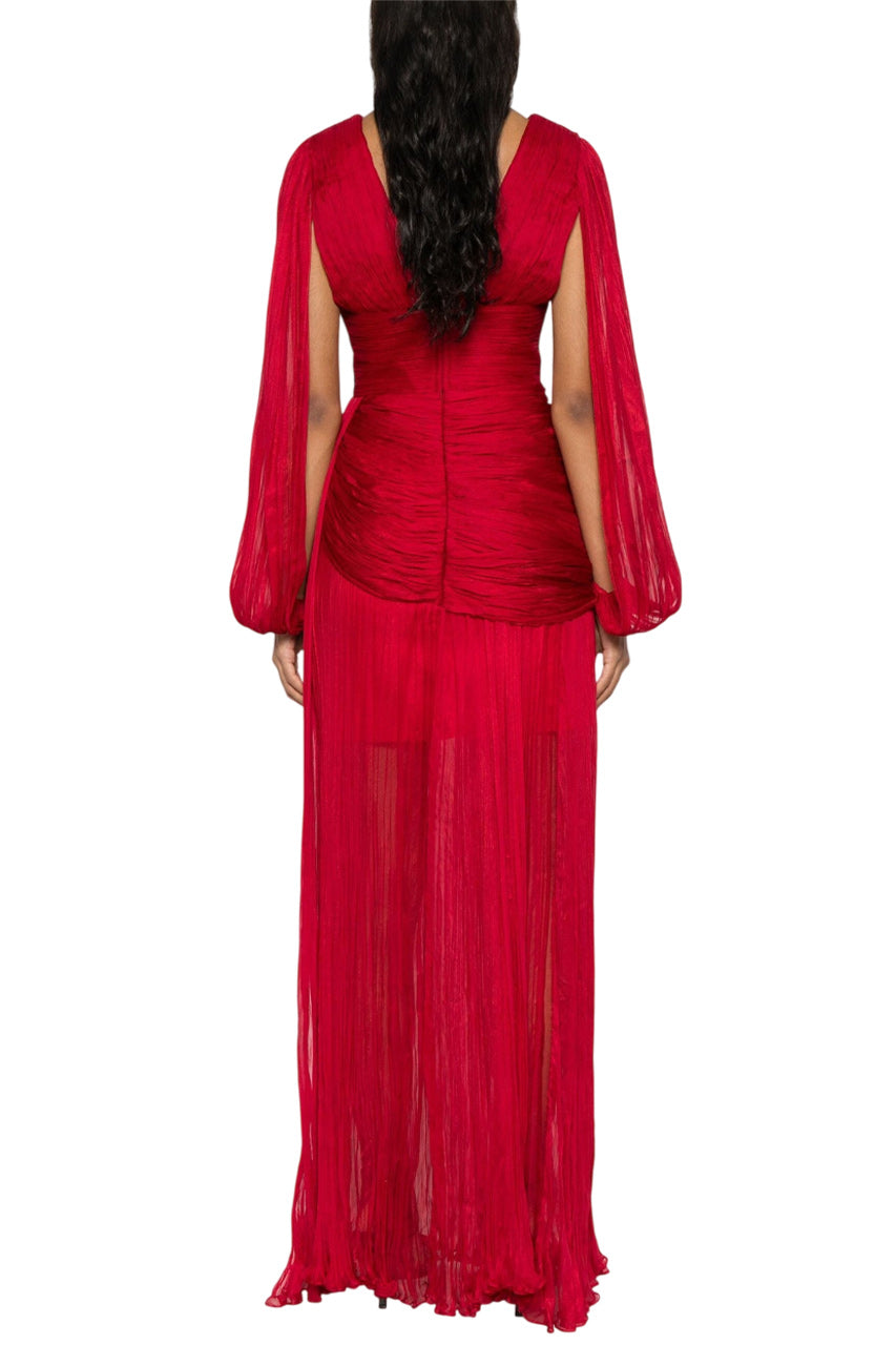 LEONA PLISSÉ MAXI DRESS