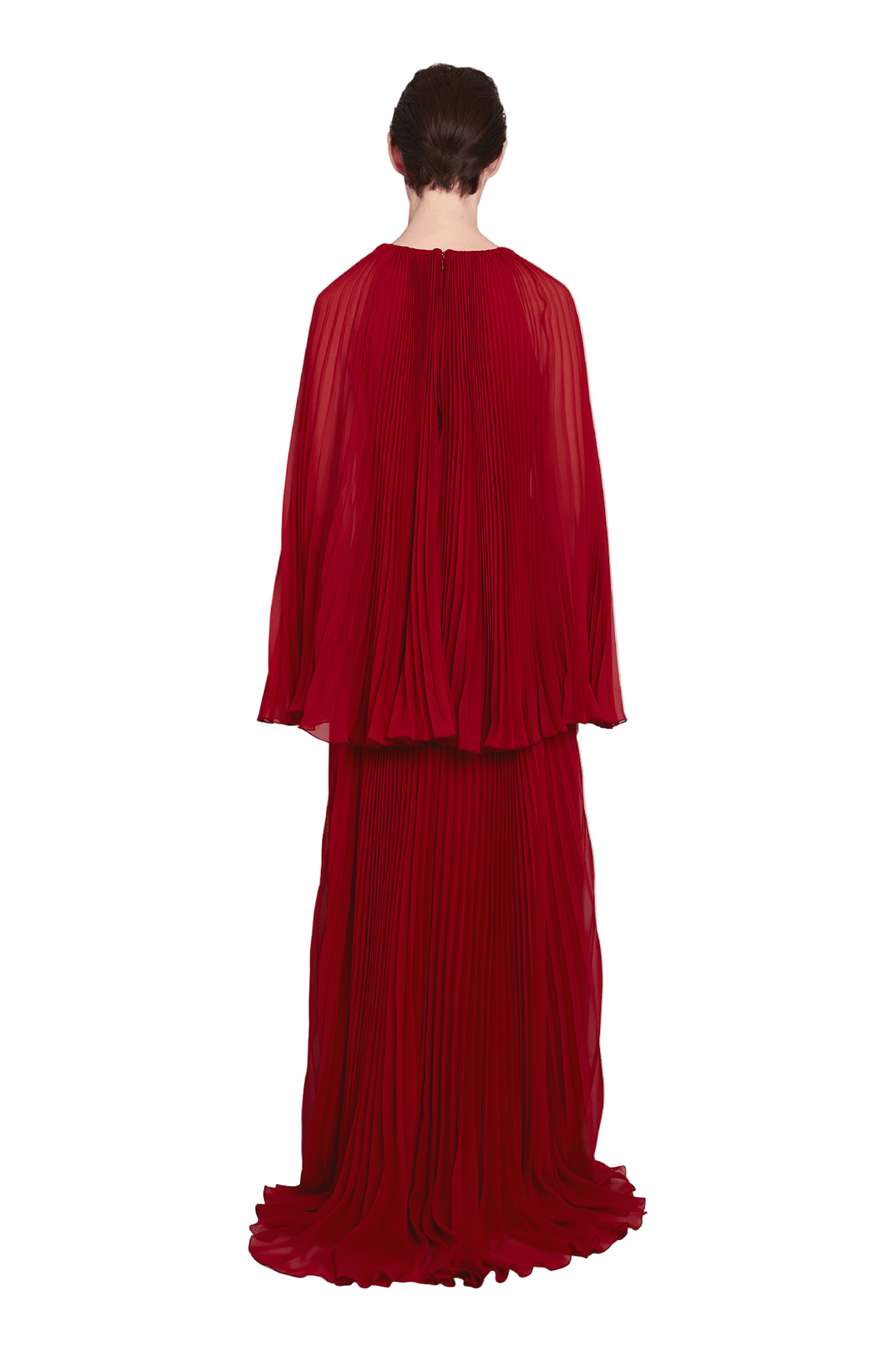 فستان ماكسي بحزام من الدانتيل